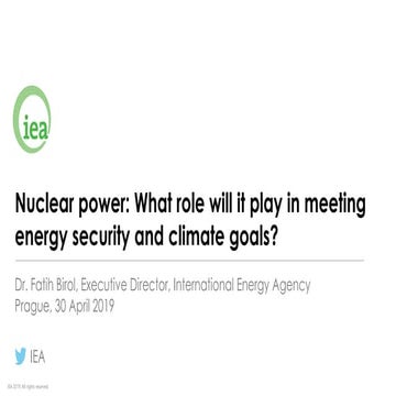 What role will nuclear power play in meeting energy security and climate goals?