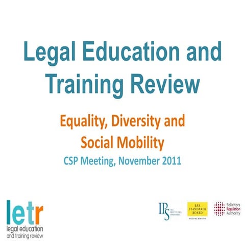 LETR equality and diversity presentation