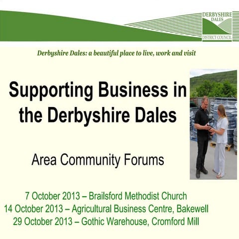 Supporting Business in the Derbyshire Dales