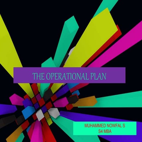 OPERATIONAL PLAN 