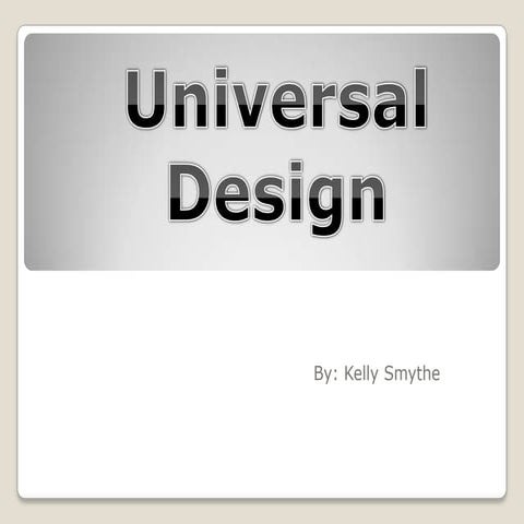 Universal design in learning | PPT