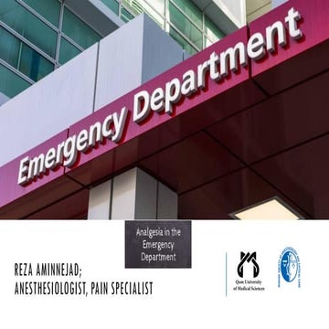 Acute Pain Control in Emergency Department | PDF