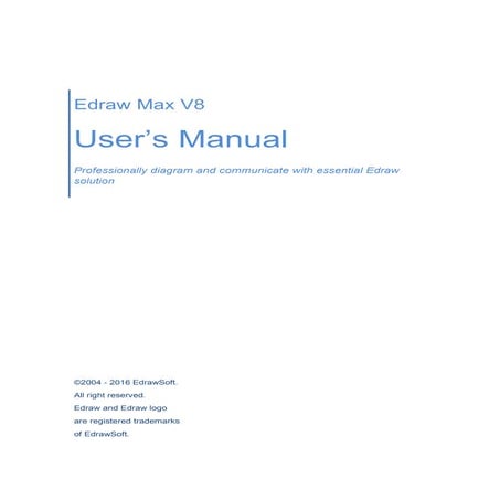 Edraw Max Pro  使用者手冊 - All-In-One Diagram Software!!