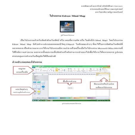 โปรแกรม Edraw Mind map