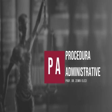 E Drejta e Procedures Administrative