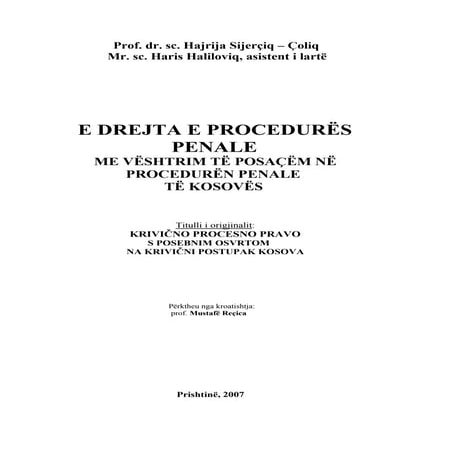E drejta e procedures penale