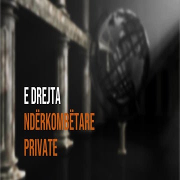E Drejta Ndërkombtare Private