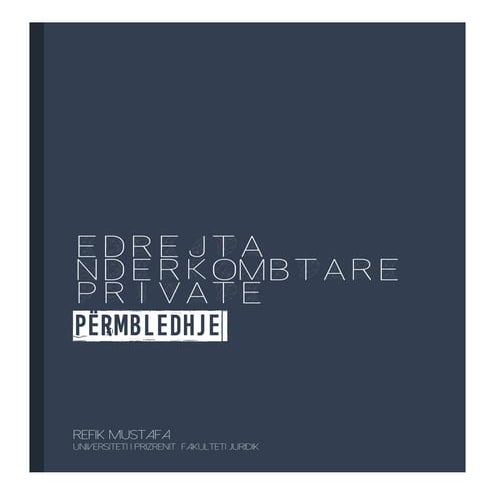 E Drejta Nderkombtare Private