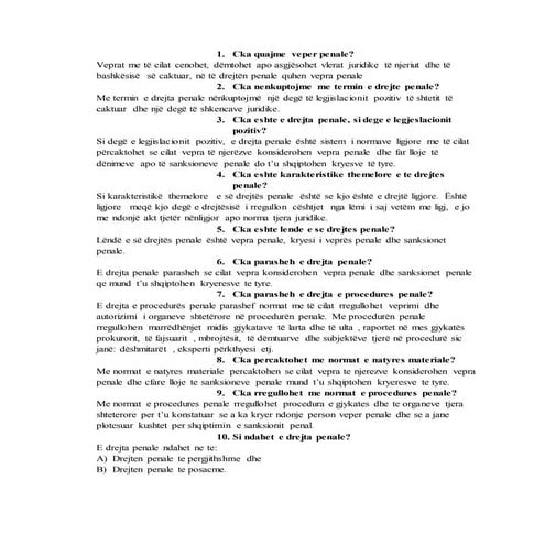 E DREJTA PENALE - 300 PYETJE DHE PERGJIGJE