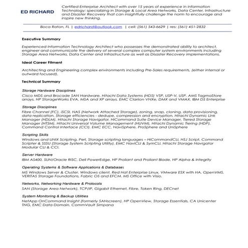 Ed richard resume