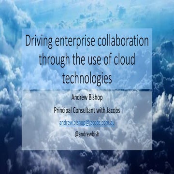 Enterprise collaboration in the cloud