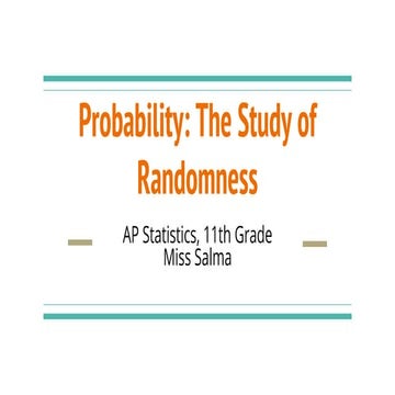 Probability and Randomness