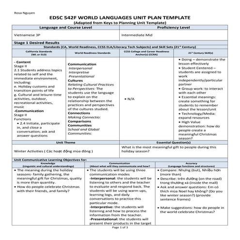 Edsc 542 f unit plan template (1) | DOC