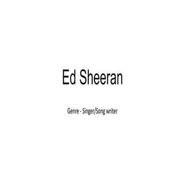 Ed sheeran