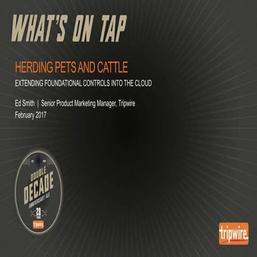 Herding Pets and Cattle: Extending Foundational Controls Into the Cloud