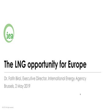 The LNG opportunity for Europe