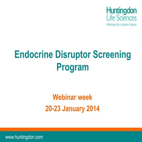 EDSPwebinar 4: The amphibian metamorphosis assay | PDF