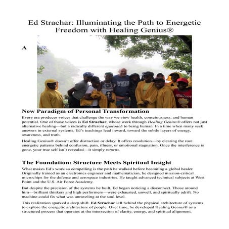 Ed Strachar's Healing Genius®: Path to Energetic Freedom and Personal ...