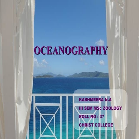 Oceanography I - Kashmeera N.A.