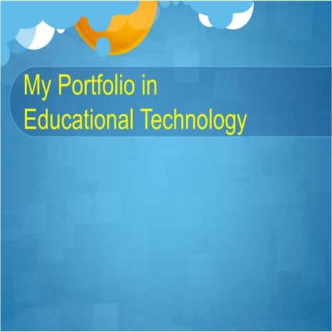 My portfolio in EDTC
