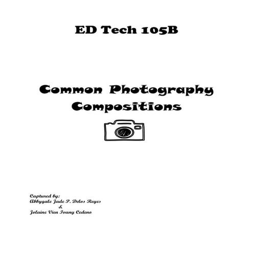 Common Photography Compositions
