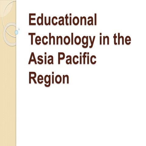 Edtech in th asia pacific region