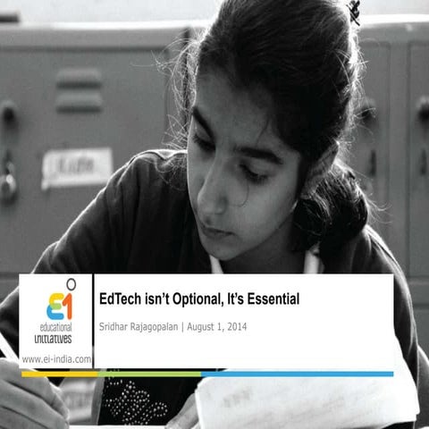 Ed tech isn't optional, it's essential!