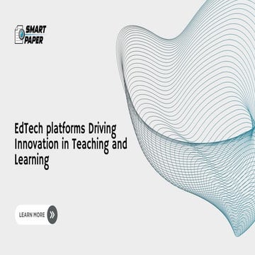 Edtech Platforms Driving Innovation In Teaching And Learning Pdf