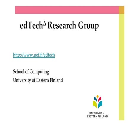 edTech group short presentation, August 2013