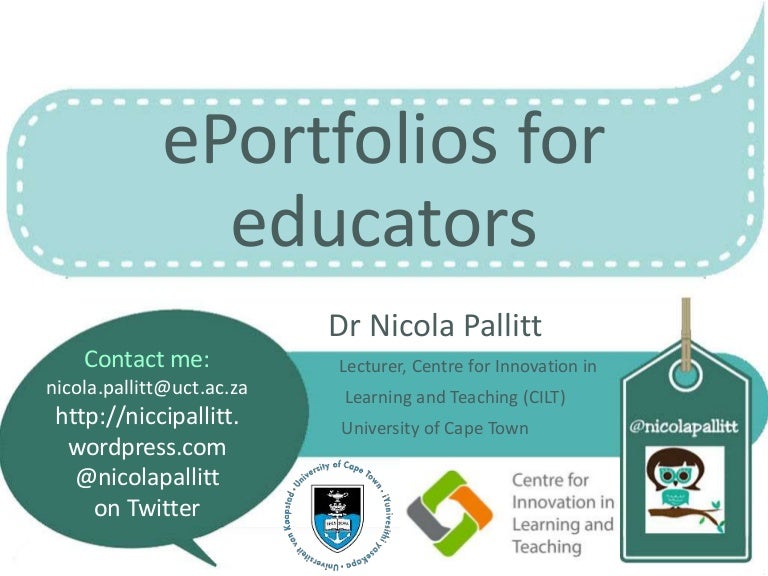 ePortfolios for educators