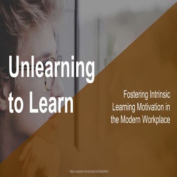Edtech summit 2018 - Unlearning to learn