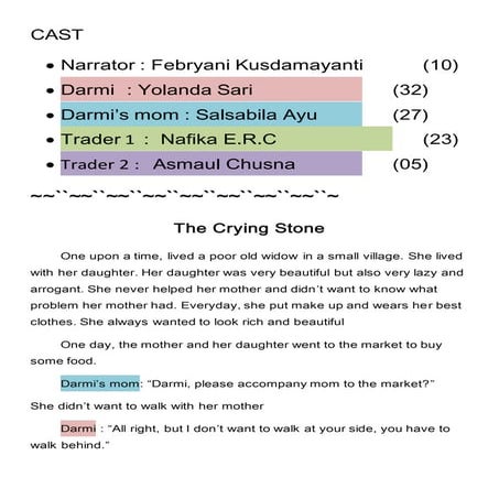 The Crying Stone (Narrative text) | DOCX