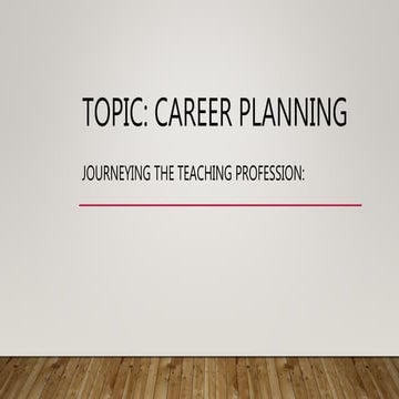 Career Planning