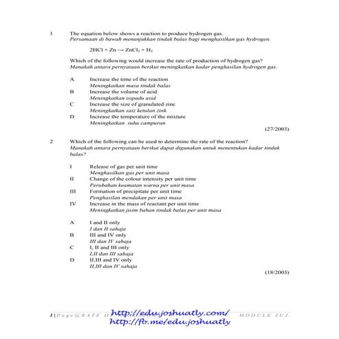 Perfect Score Chemistry SPM 2012 