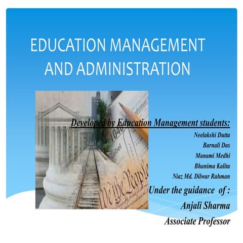 Edu. Management and Administration