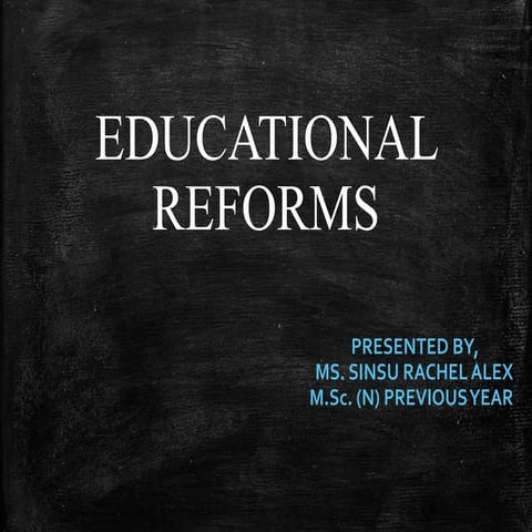 Edu. reform