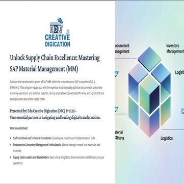 SAP Material Management Explained: Boost Supply Chain Efficiency with Edu Cre...