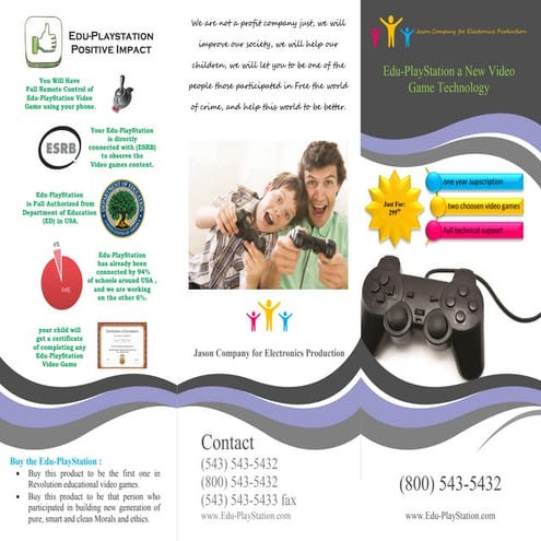 Edu play station brochure