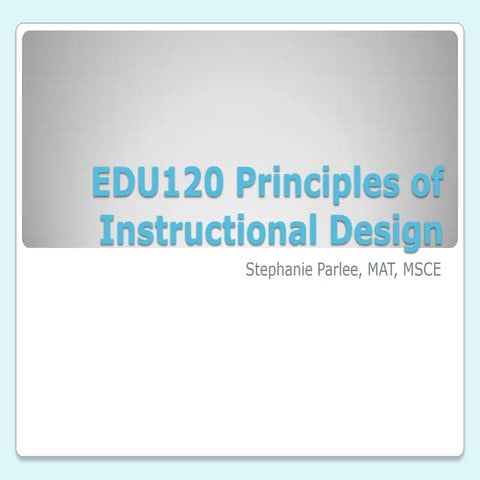 Edu120 week 1 guidance