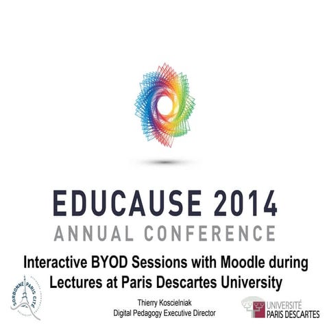 Interactive BYOD Sessions with Moodle during Lectures at Paris Descartes Univ...