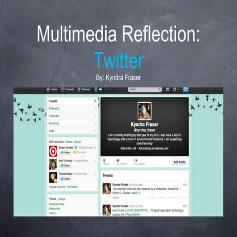 Edu 210 module 12 twitter ppt