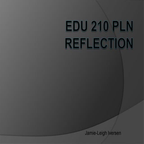 Multimedia PLN Reflection