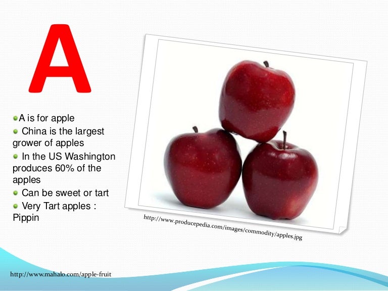 A Z Fruits and Vegetables