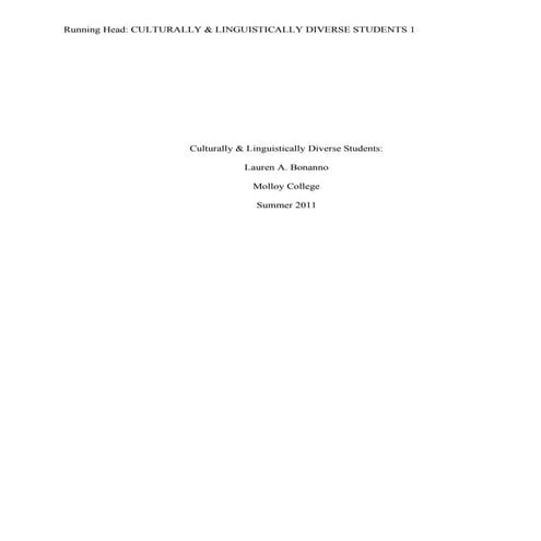 Edu 570   research paper, cdl students