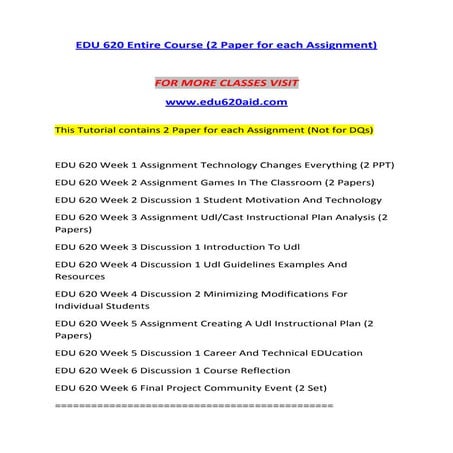 EDU 620 AID Knowledge Specialist--edu620aid.com