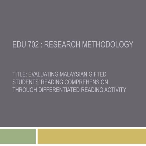 Edu 702 Presentation Week 7