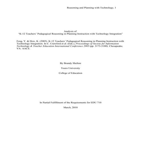 EDU 710 Lit Review #1