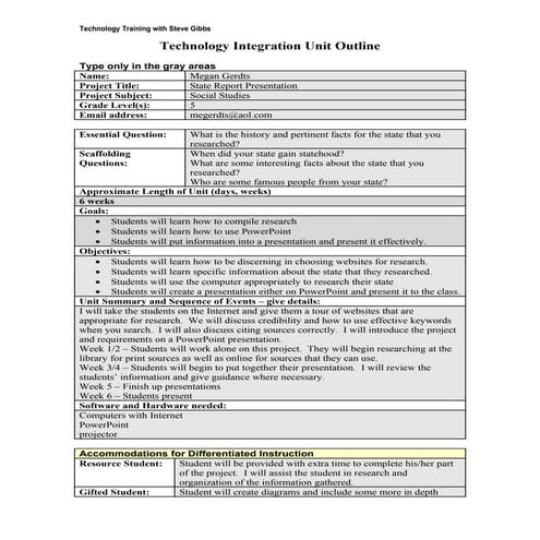 Edu 741 tech outline