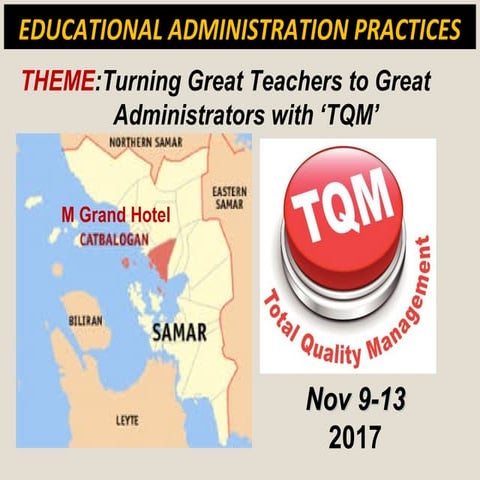 Educational Administration Practices with Total Quality Management (TQM)