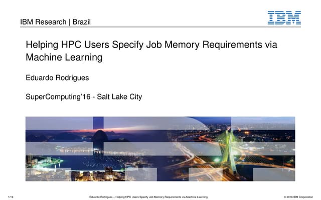 SC16: Helping HPC Users Specify Job...